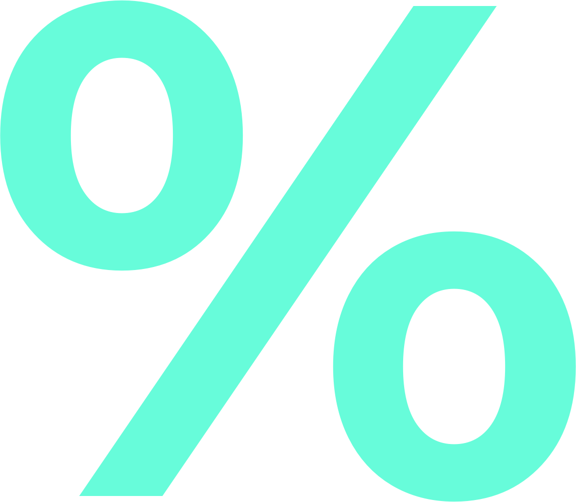 Schriftzug_Prozent_türkis